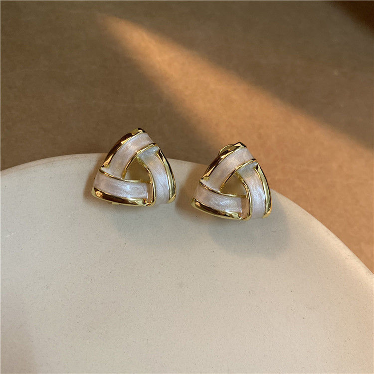 51ins Ear piercing small delicate circle ear studs circle silver ear ring ear bone studs ear bone ring allergy protection ear buckle female