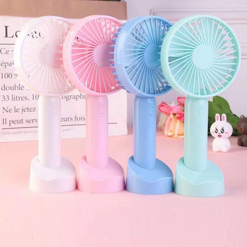 厂货批发USB手持折叠小风扇三档调速带座桌面风扇学生宿舍户外运动小风扇礼品定制量大从优细节图