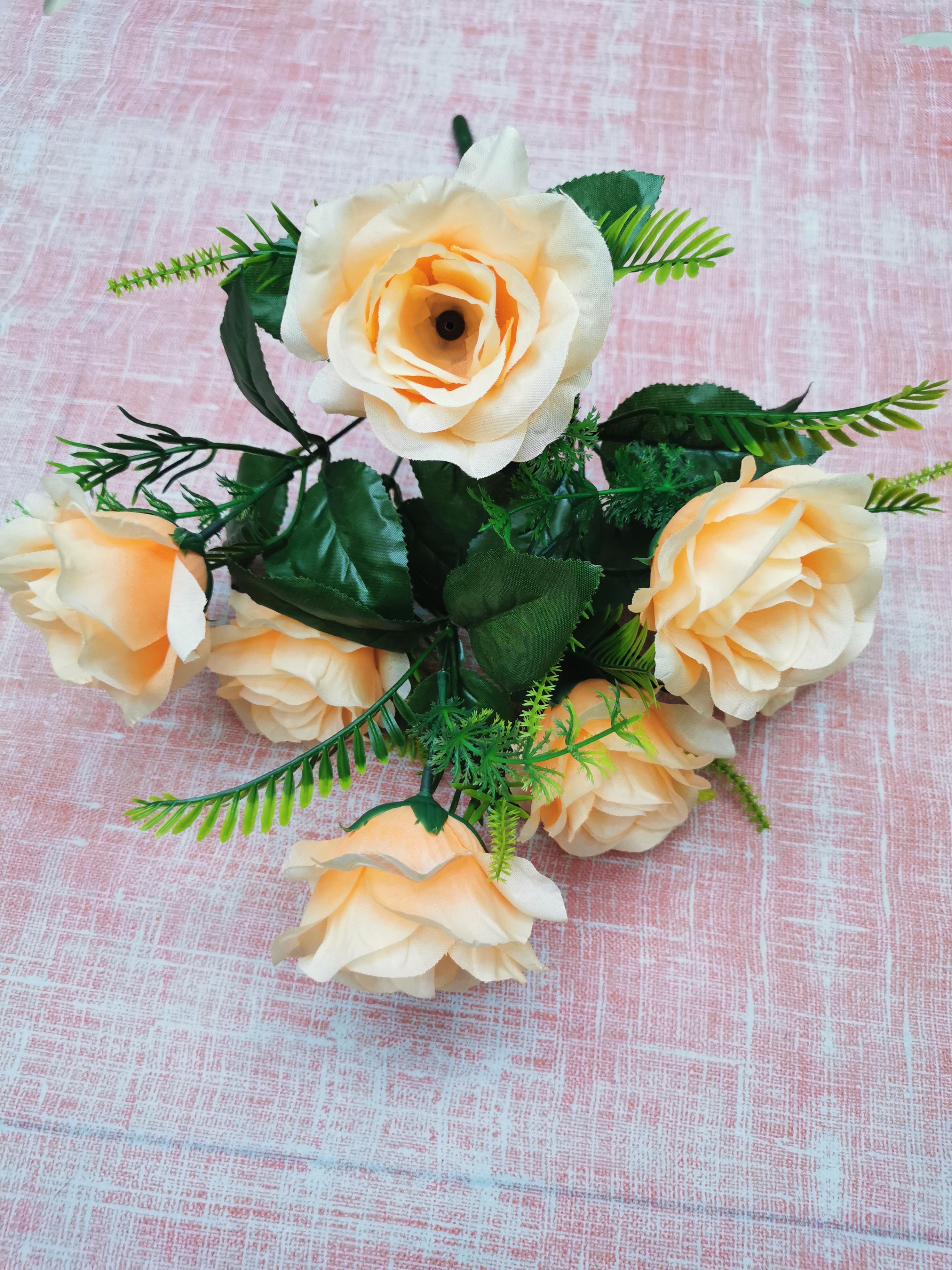 Announcement of 10-head 3-color Chrysanthemum 50p0 Artificial Flower Fake Flower Co., LTD Specification image