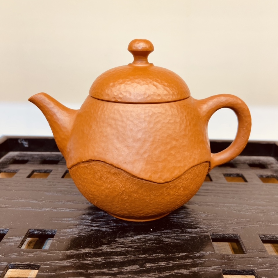 常滑 村田 益規 朱泥 急須 茶注 茶壺 茶壷 木瓜紋 茶器 煎茶道具-