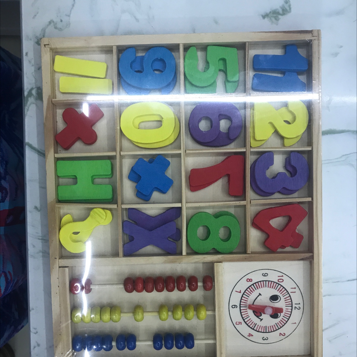 算盘数字盒儿童益智玩具礼盒拼装玩具动脑早教