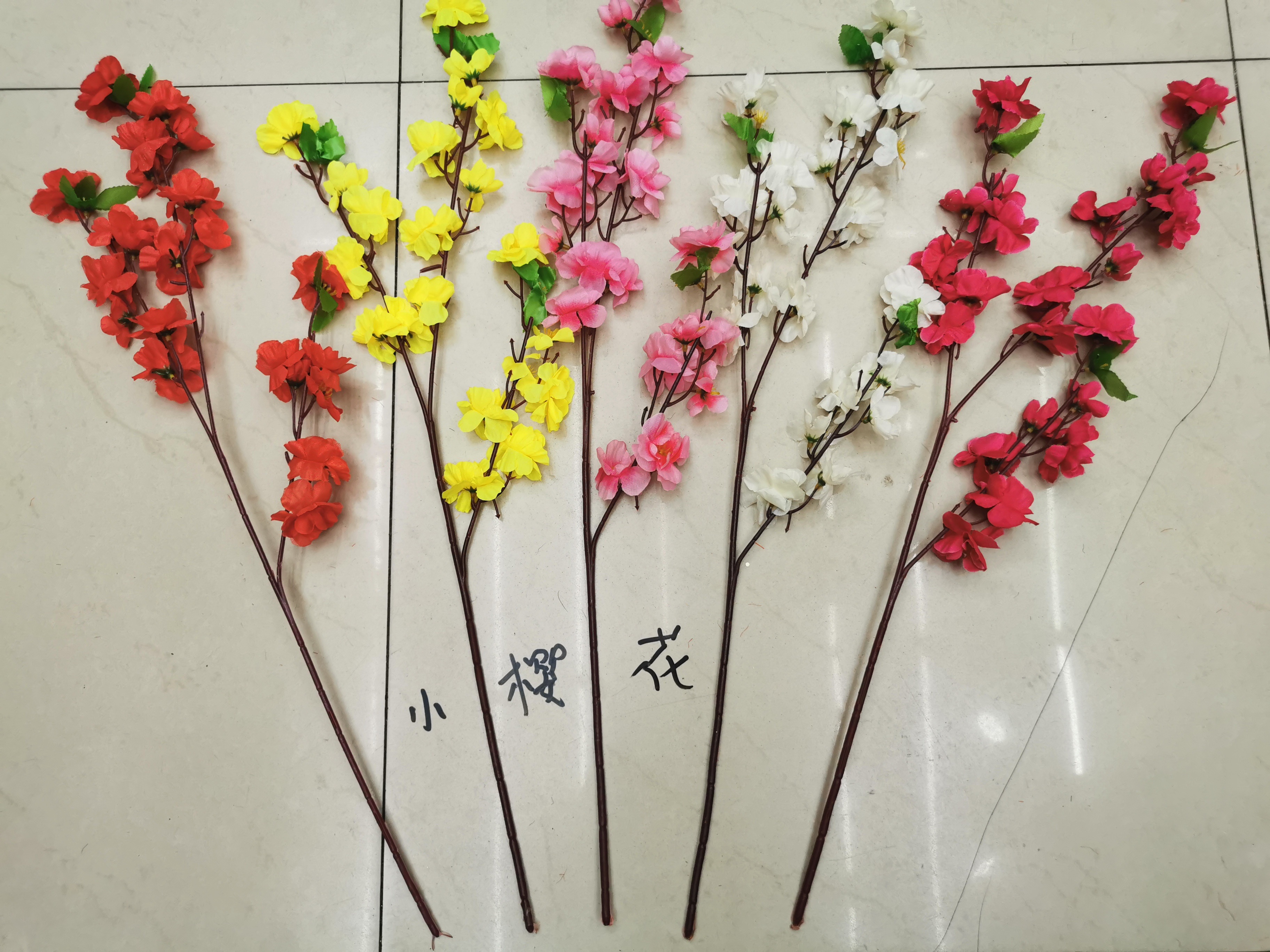 7-head maple leaf chrysanthemum artificial flower non-woven fabric Specification image
