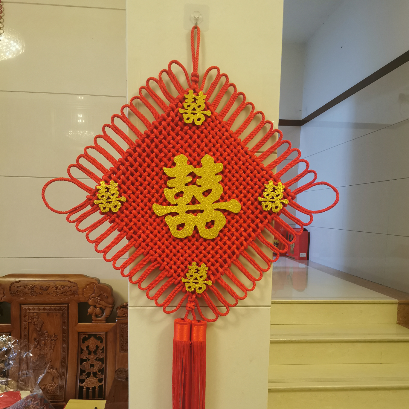 26 plates of extra-thick flower thread three-dimensional five-happiness festive items, wedding, festival, housewarming items, new home