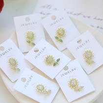 Sunflower collar pin fashion