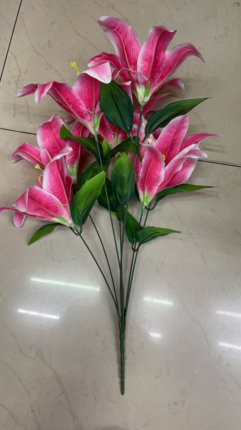 5 pieces of 42 cm artificial flowers from China Everbright, stylized French supplier details Picture