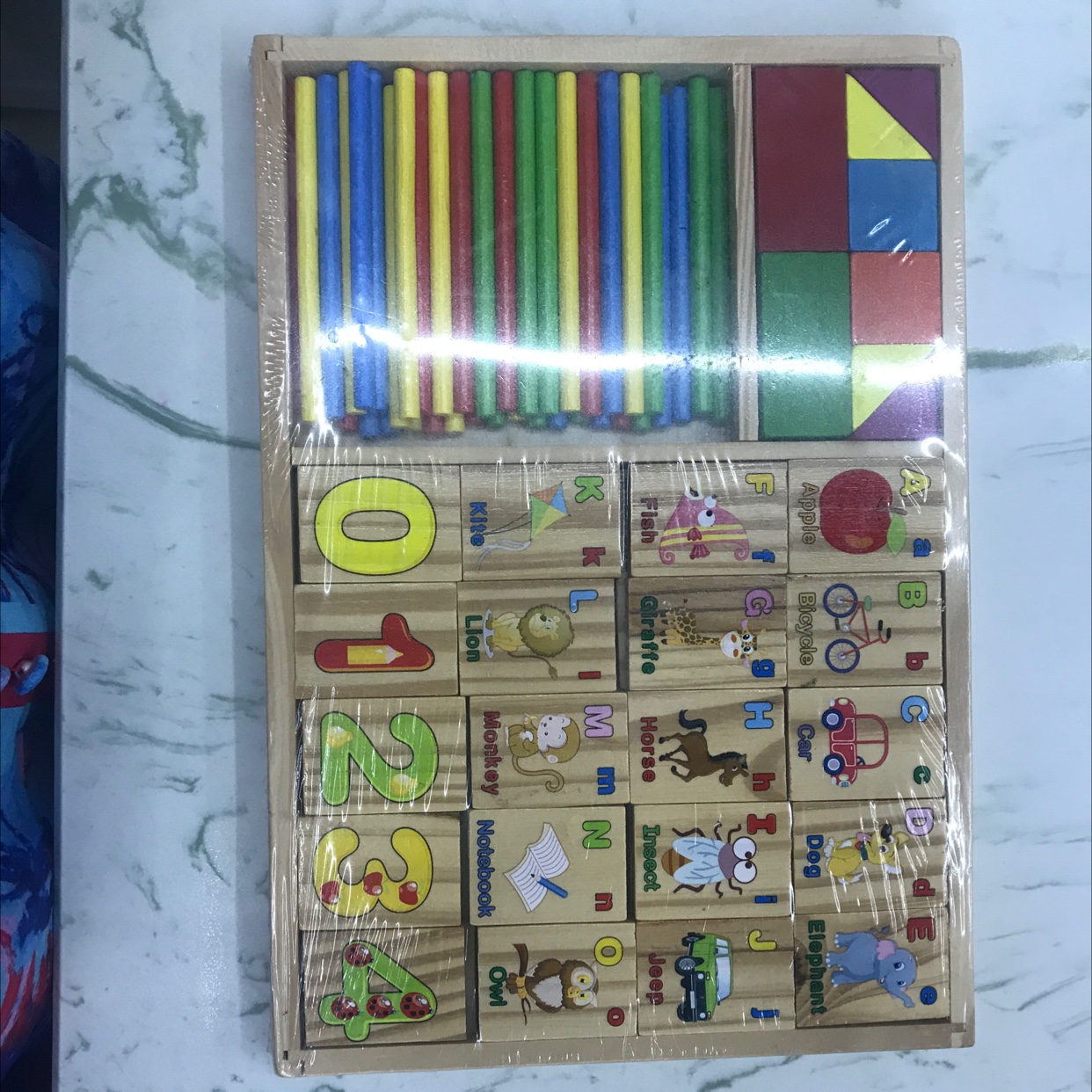 积木数字盒儿童益智玩具礼盒拼装玩具动脑早教