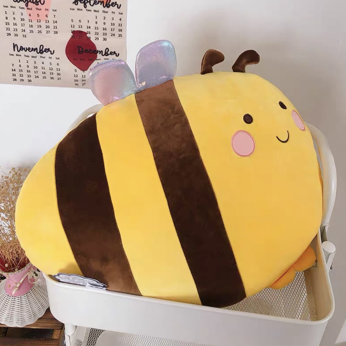 Fresa almohada de respaldo grande cabeza de cama ultra suave sostener dormir cojín de cojín lindo cojín de cama sofá muñeca decoración corazón adolescente 94