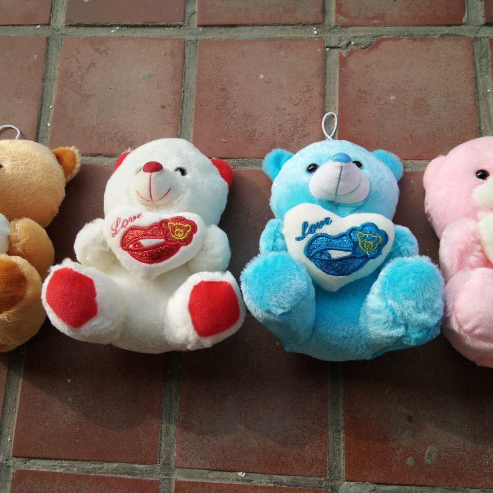 21厘米抱心熊泰迪熊公仔毛绒玩具抱枕女生儿童礼物teddy bear节庆礼品玩具