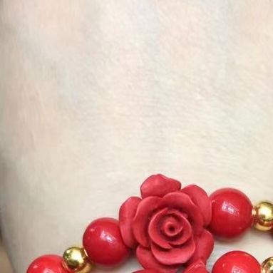 Lisa the same smiley beaded necklace niche collarbone chain ins style design feel summer color