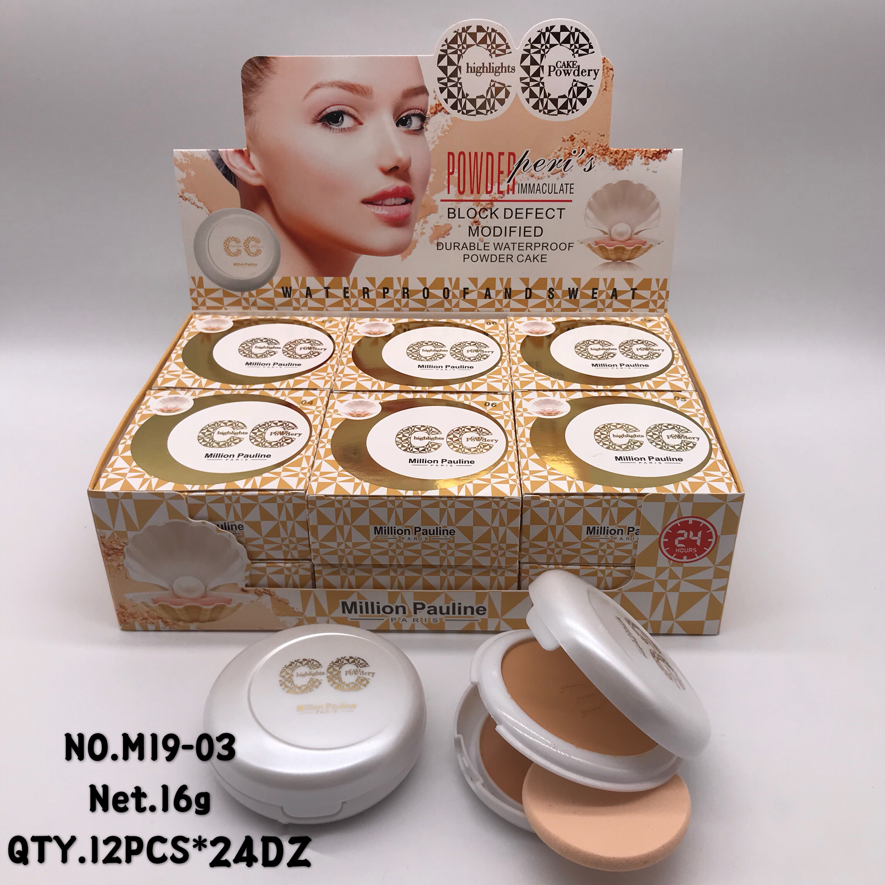 Million Pauline Concealer Oil Control Powder Specification drawing