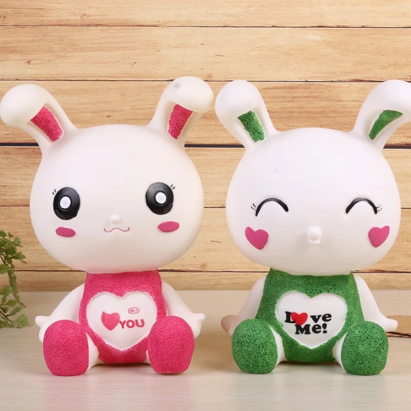 卡通塑胶搪胶存钱罐