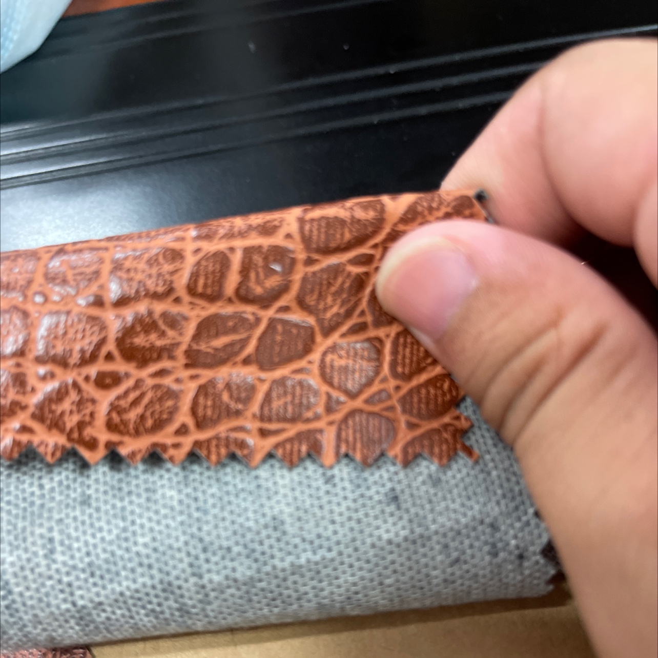 手搓纹/皮革/pu白底实物图