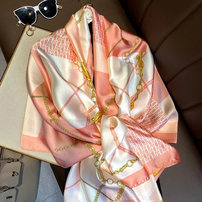 Scarf Large Warm Thick All Cute Generous Scarf Vintage Printed Scarf Scarf Scarf Lady Temperament Elegant Scarf Scarf Korean Version Lovely Comfortable Scarf Spring And Summer New Scarf Warm Trend Fashion