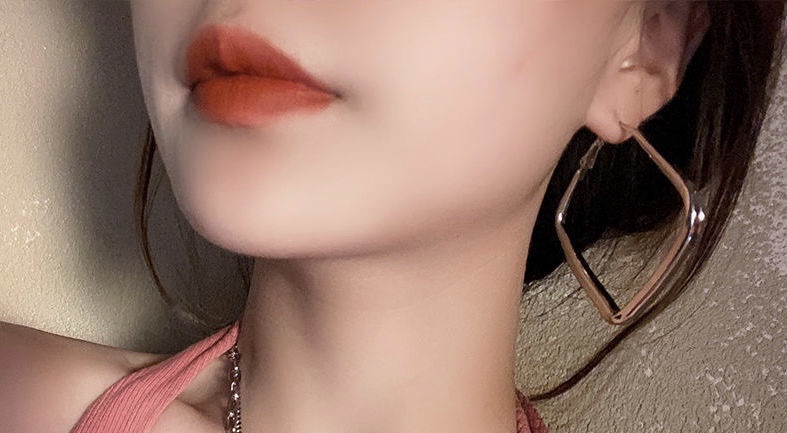 European and American exaggerated large ear rings, 2021 new trendy Korean-style trendy earrings, pure silver needle ear buckles, women's summer E0494-50 Item Picture