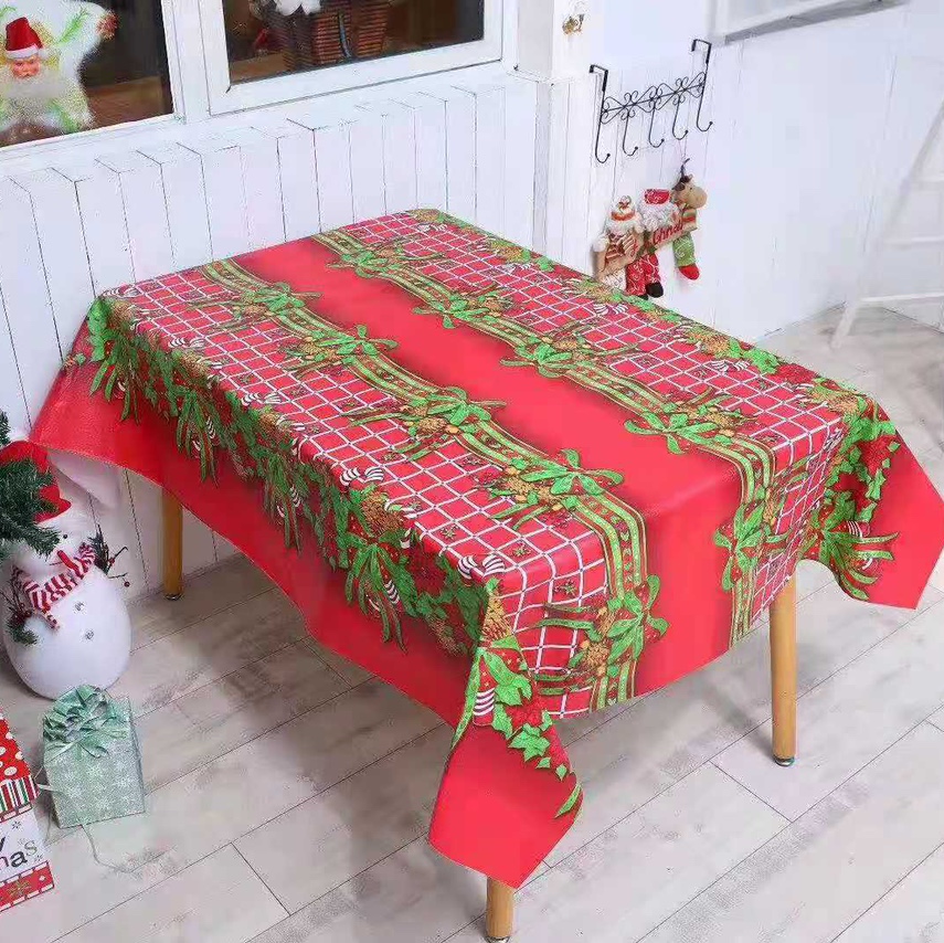 Christmas Tablecloth Non-Woven Fabric Manufacturers Direct Sales