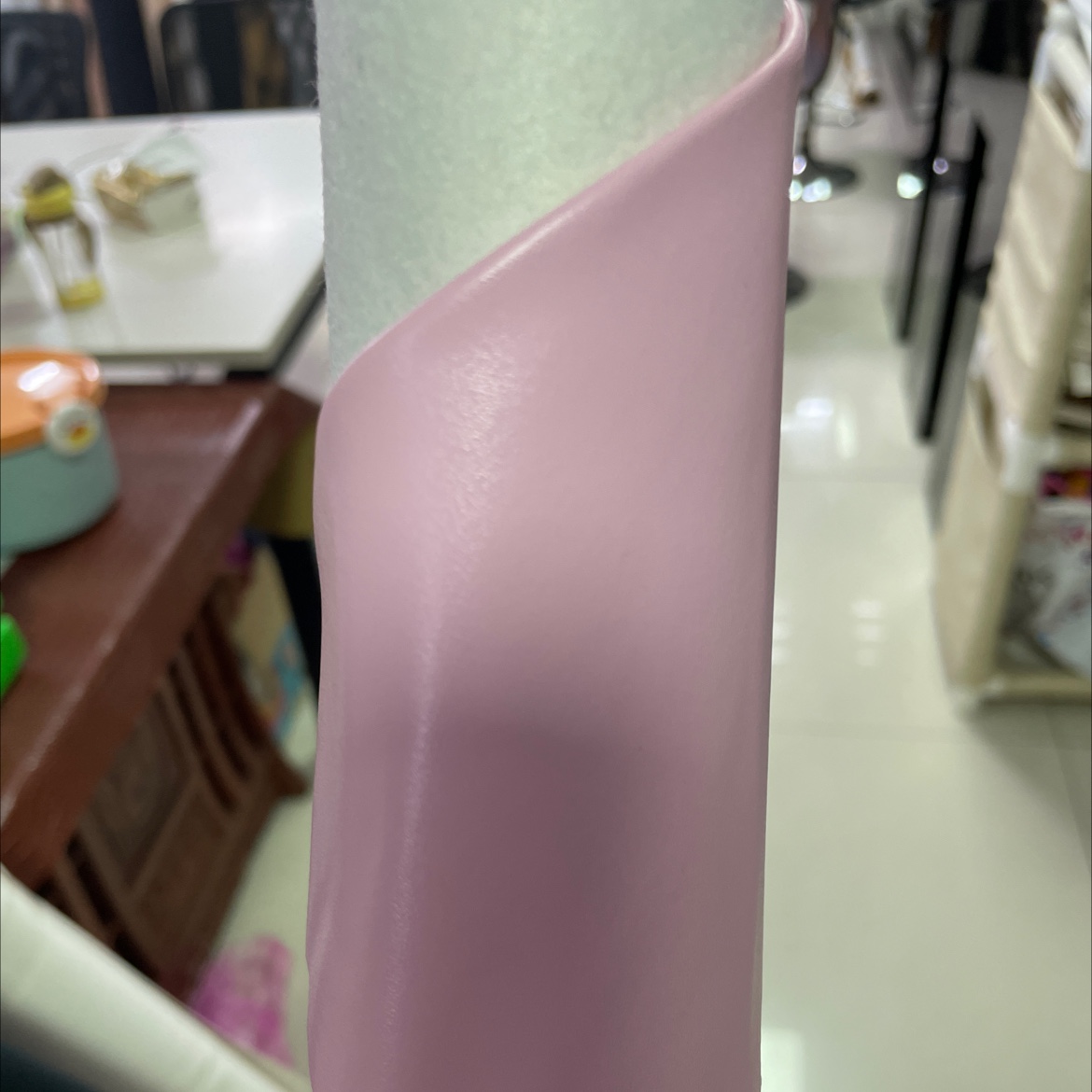 pu sheepskin leather fabric bag belt accessories pink pu028 Application Scenario