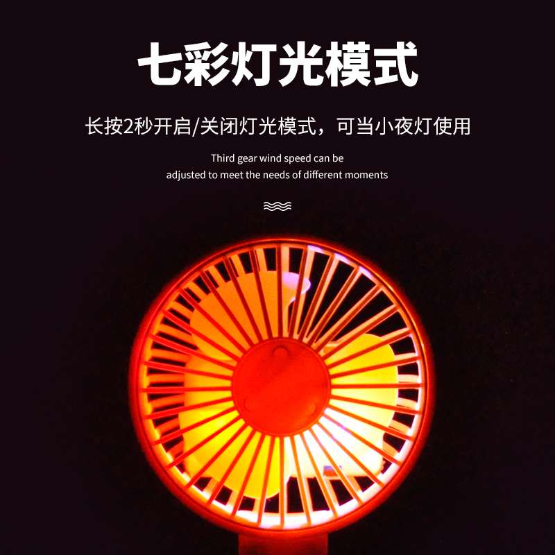 新款USB手持小风扇便携式卡通喷雾迷你小风扇户外运动补水迷你小风扇厂货批发礼品定制详情图5