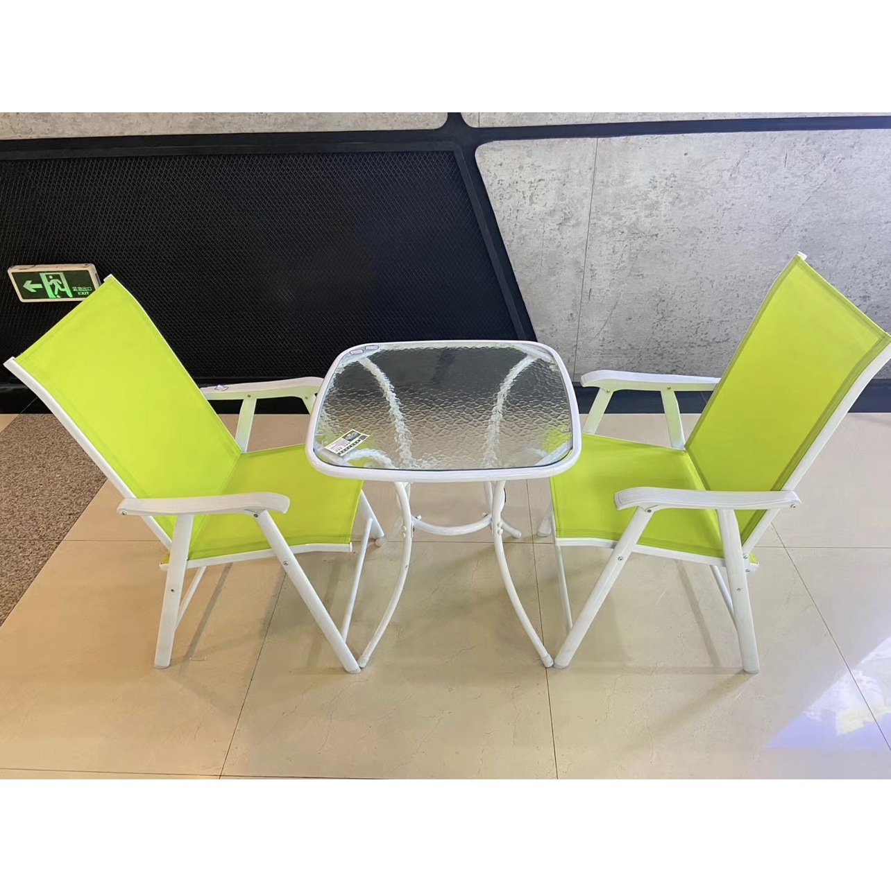 Jha-t40a Outdoor Table and Chair (2 chairs and 1 table)