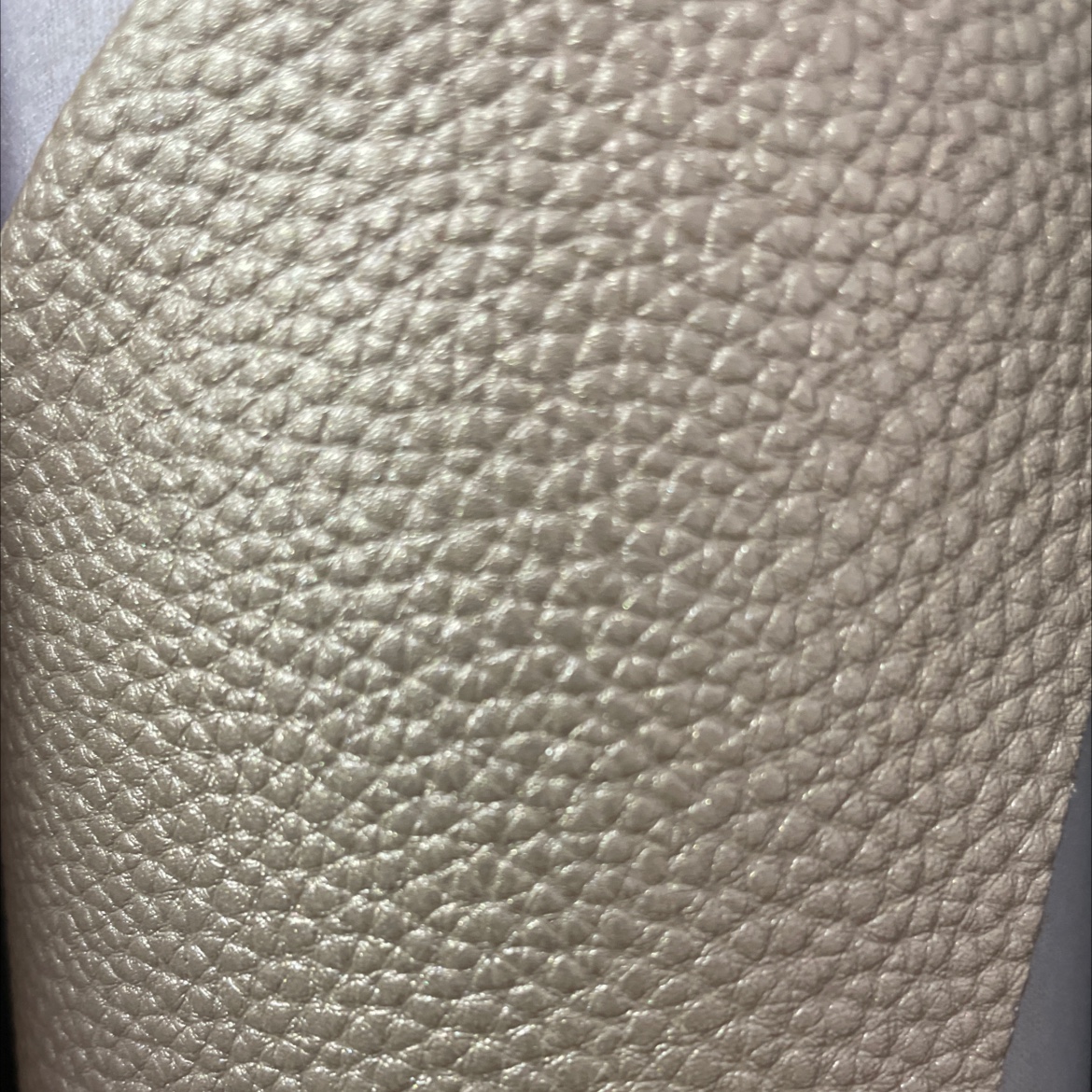 pu荔枝纹皮革面料箱包皮带饰品金色pu019