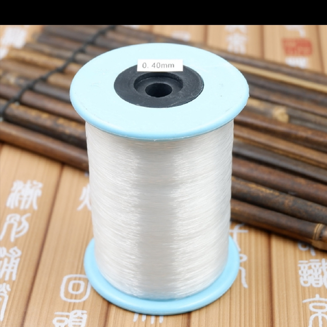 Non-stretch big pipe fishing line 0.4mm crystal line Fish silk wire diy hand-braided wire Nylon wire beaded transparent rope thumbnail