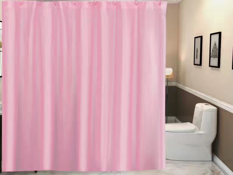 Peva浴帘粉色厂家直销产品图