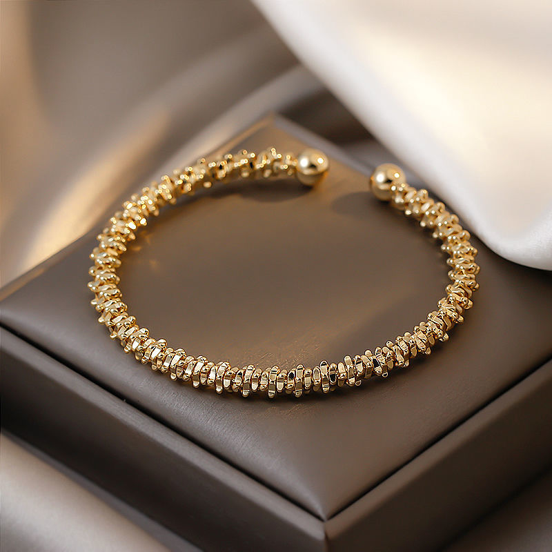 11 Ten mile Champagne Star Colorful gradient color fresh water fancy Pearl bracelet Light luxury niche fine bead beading
