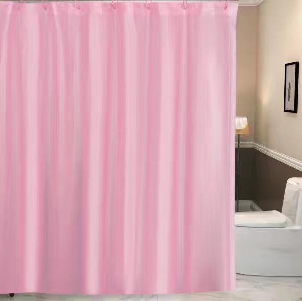 Peva浴帘粉色厂家直销图