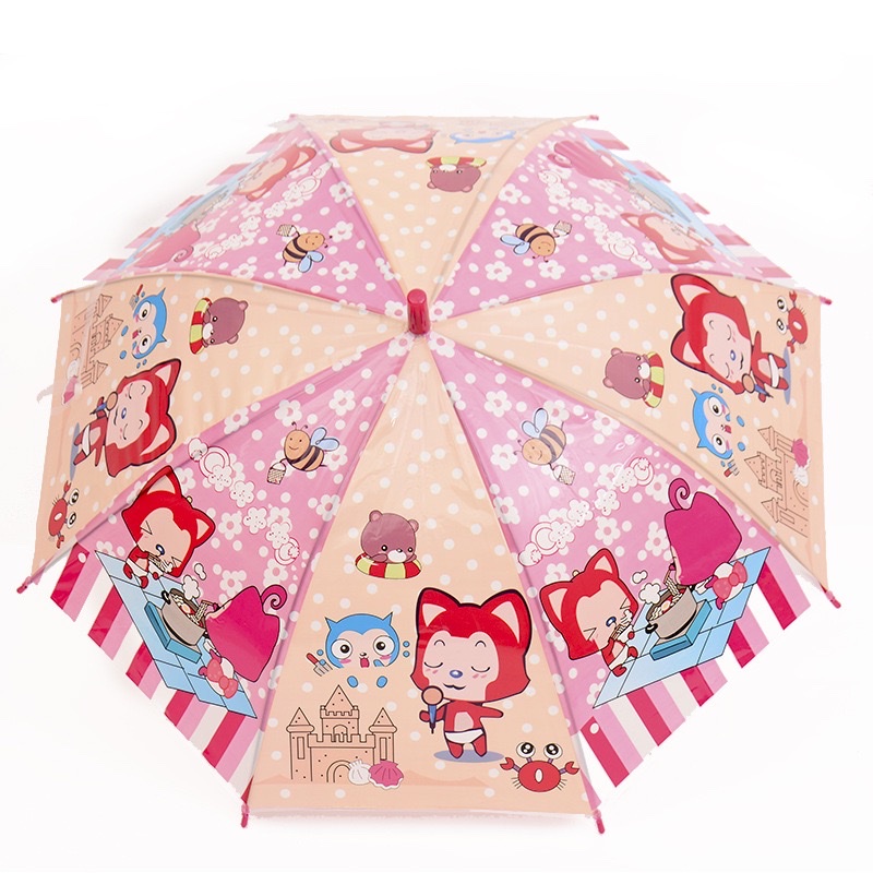 儿童透明伞任意花纹混装产品图