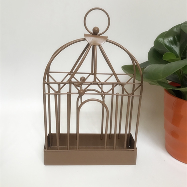 欧式复古铁艺鸟笼蚊香架 创意蚊香炉蚊香盒铁质 棕色