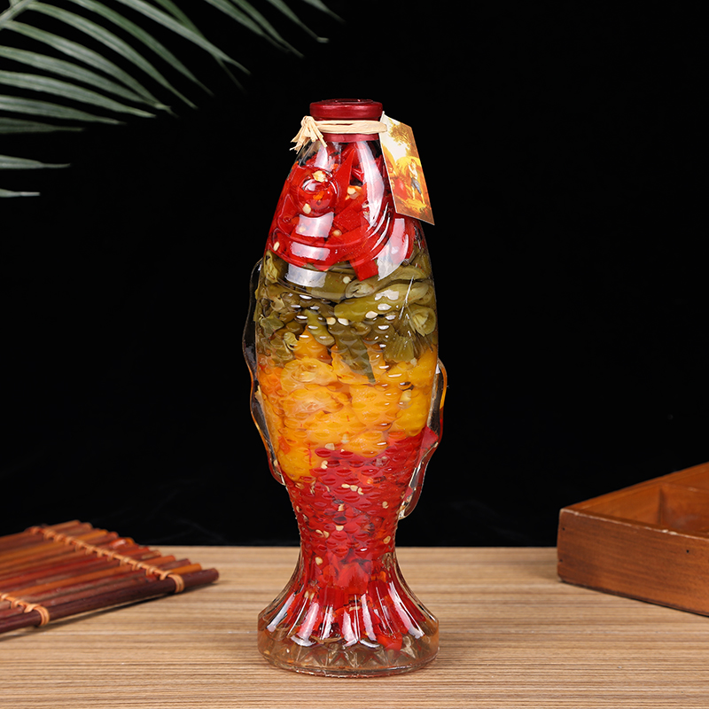 A鱼—S装饰品工艺品，蔬菜水果玻璃瓶是家居摆件厨柜酒柜摆件