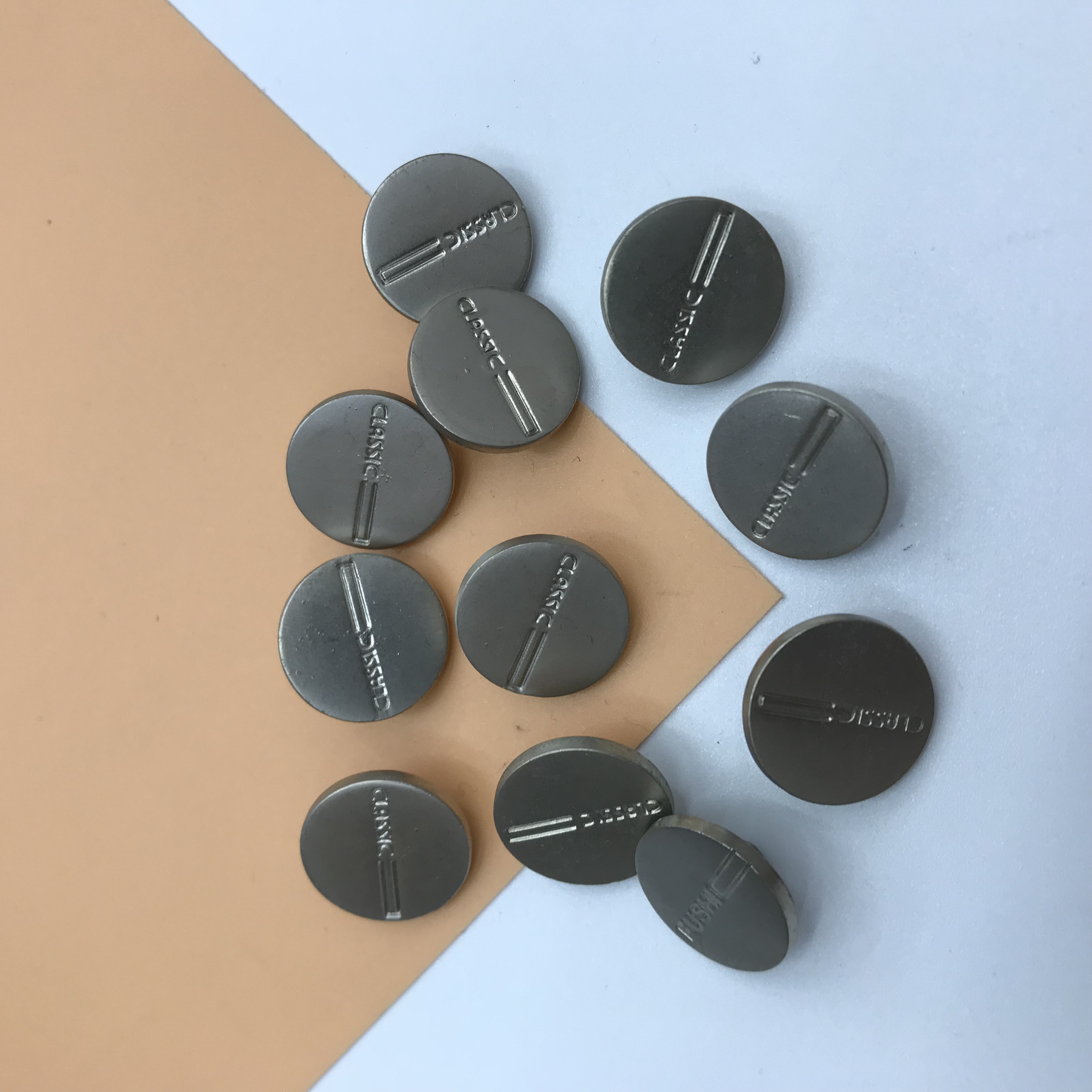 Four-piece buttons for clothing accessories, foggy sand detail image 4