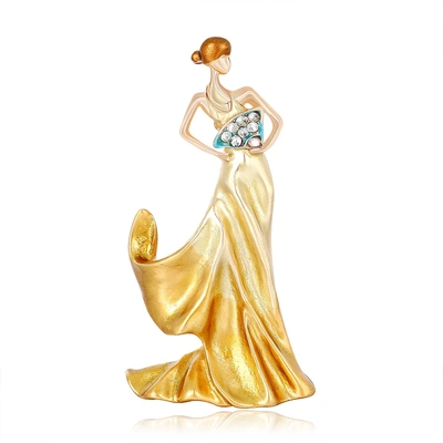 New fashion all-in-one drop oil brooch European and American personality girl cartoon corsage to send friends preferred anti-slip arcana thumbnail