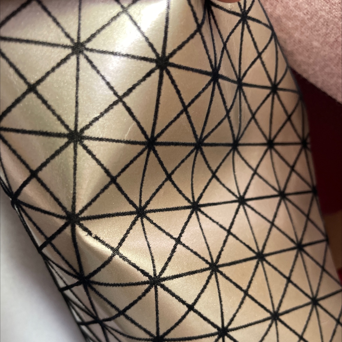 pu flocking checkered leather fabric bags, belts, accessories, gold pu022 Item Picture