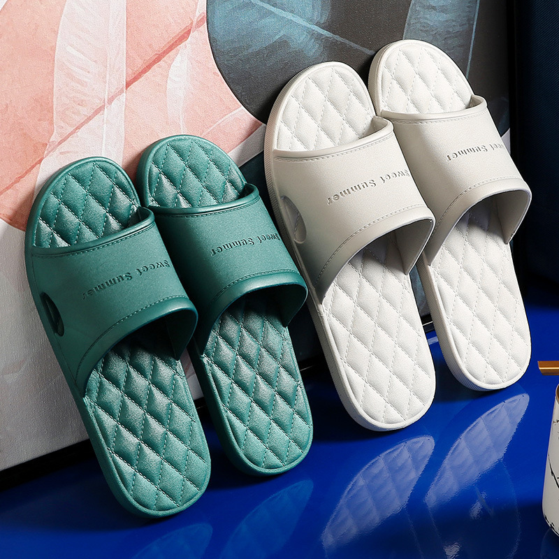 Women's summer anti-odor home, indoor bathroom for bathing, couples' anti-slip and non-odorous foot cooling slippers, men's wholesale cooling slippers