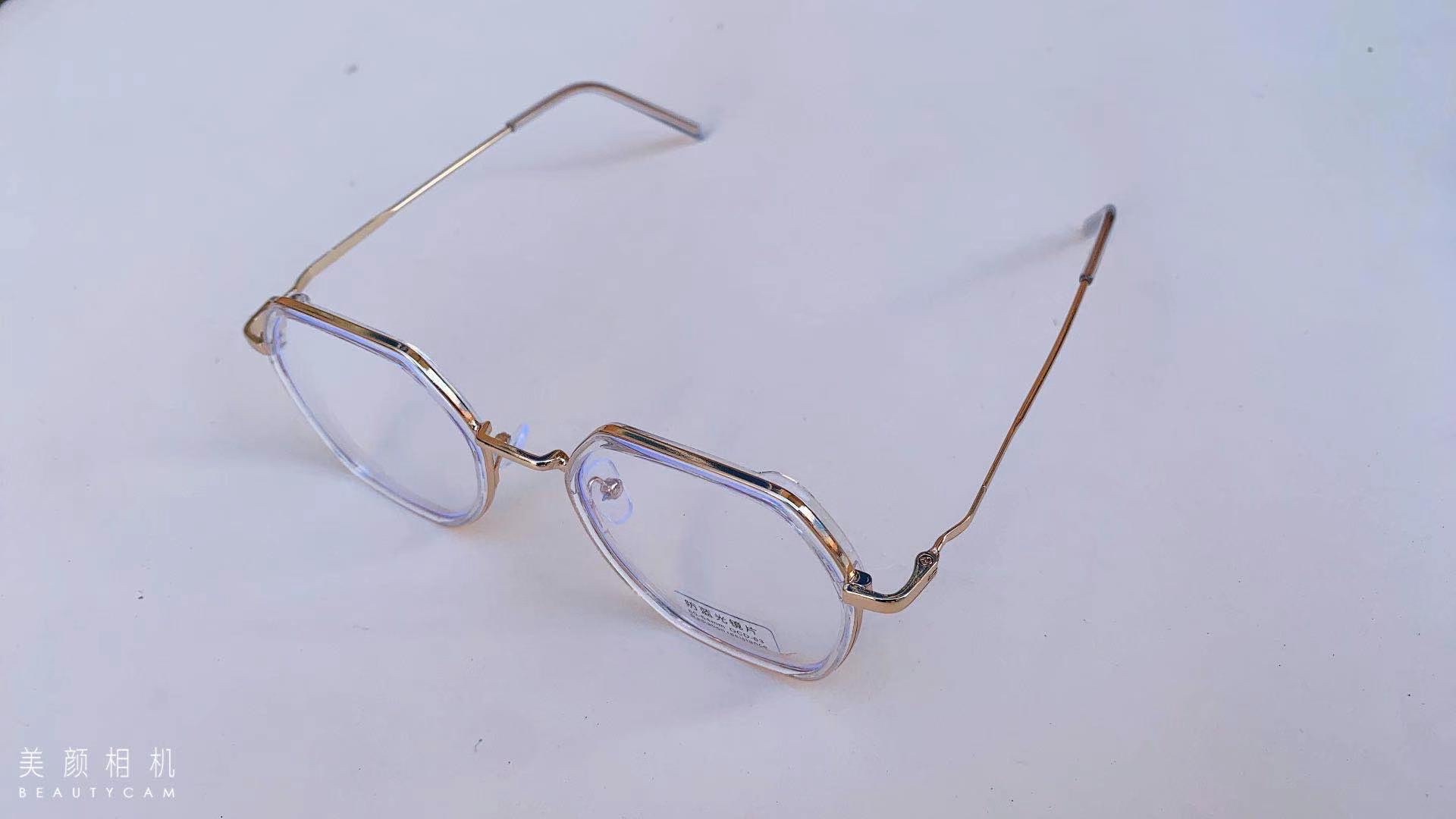 2050 Gold-rubber hybrid flat glasses pic 7