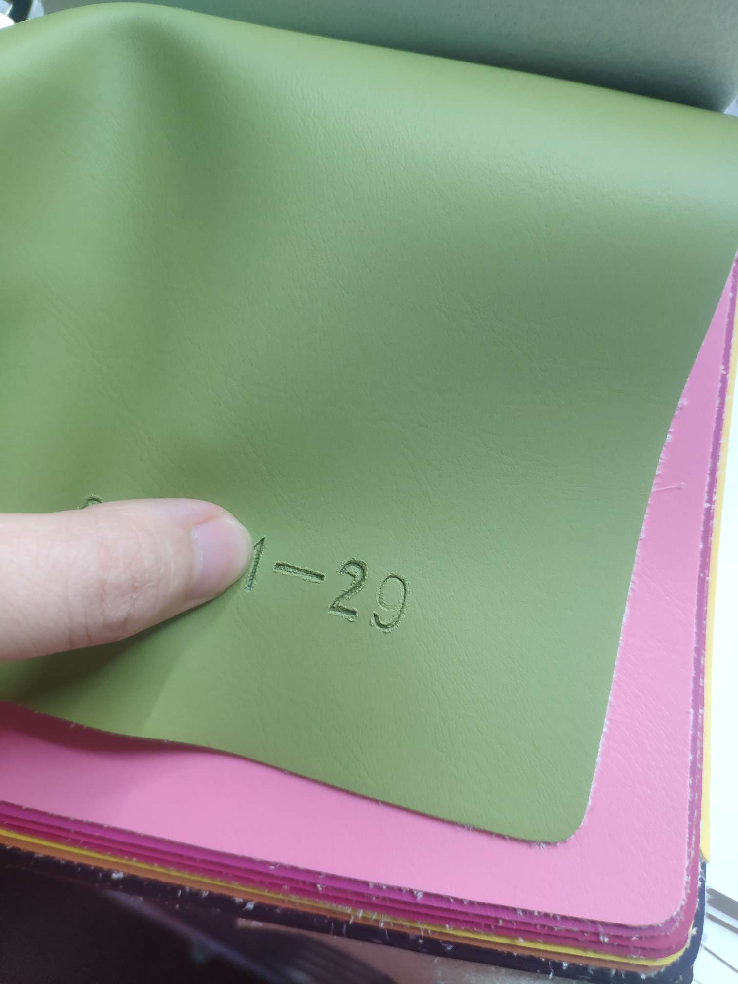 Artificial leather soft and hard wrapped sliding door leather wall decorative leather fabric in stock, decorative leather imitation ultra-fine texture No. 3 details Picture