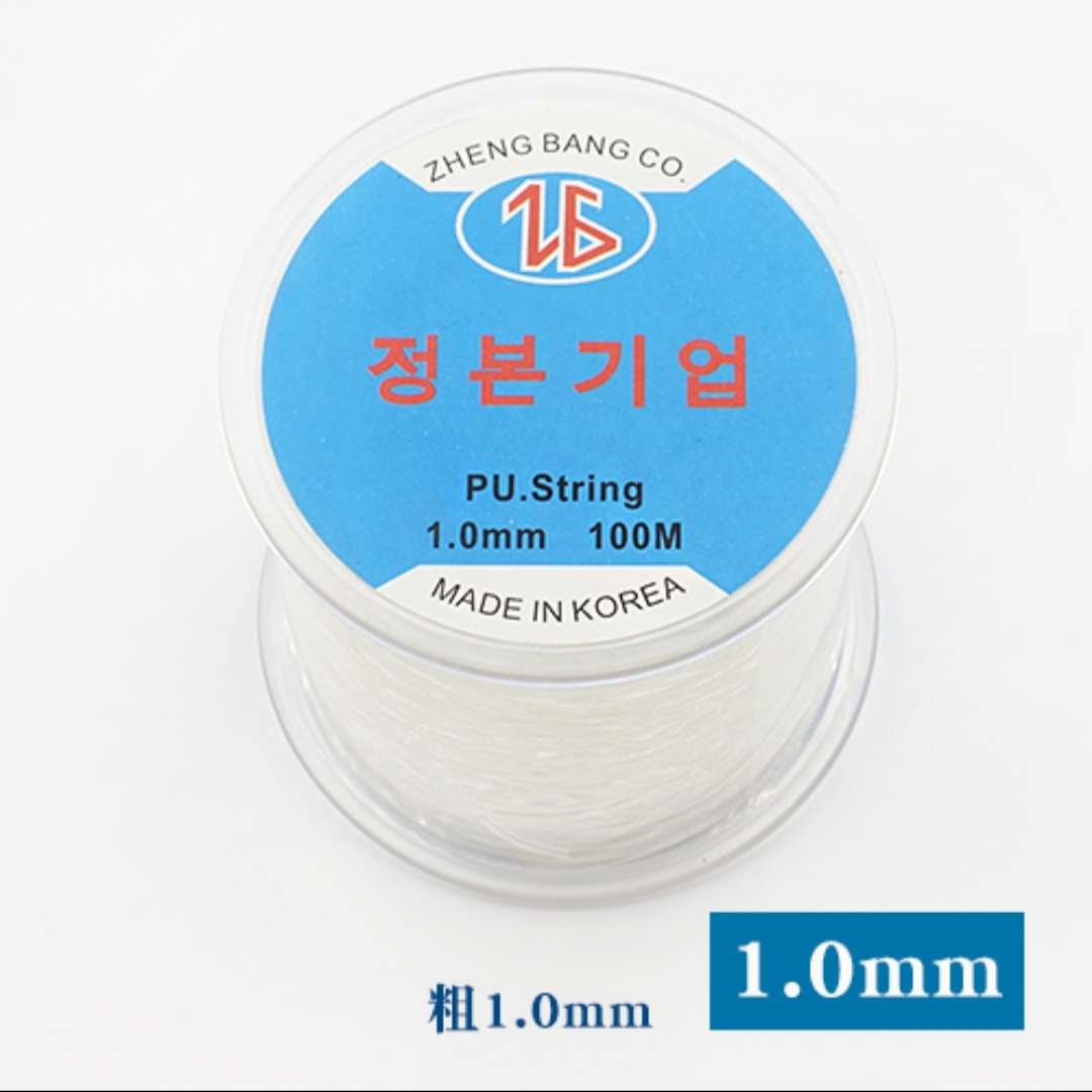 Small roll 1.0mm100m South Korea imported transparent crystal wire elastic string DIY handmade bracelet beaded wire accessories material thumbnail