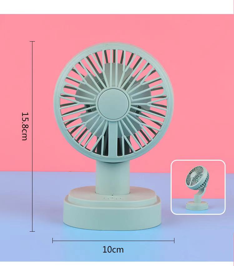 USB手持折叠小风扇三档调速可充电学生宿舍户外运动迷你风扇厂货批发礼品定制详情图3