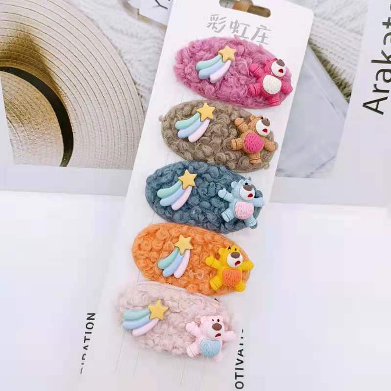 韩国网红2021新款发夹横夹鸭嘴夹ins小香风边夹刘海夹森系头饰女4