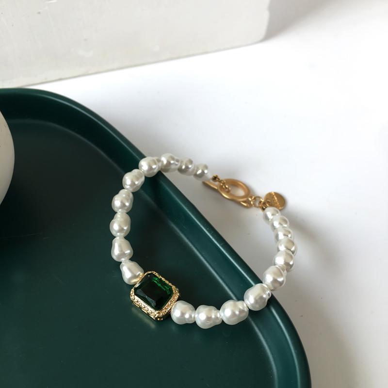 1 ten mile Champagne Star Colorful gradient color fresh water fancy Pearl bracelet Light luxury niche fine beads beaded