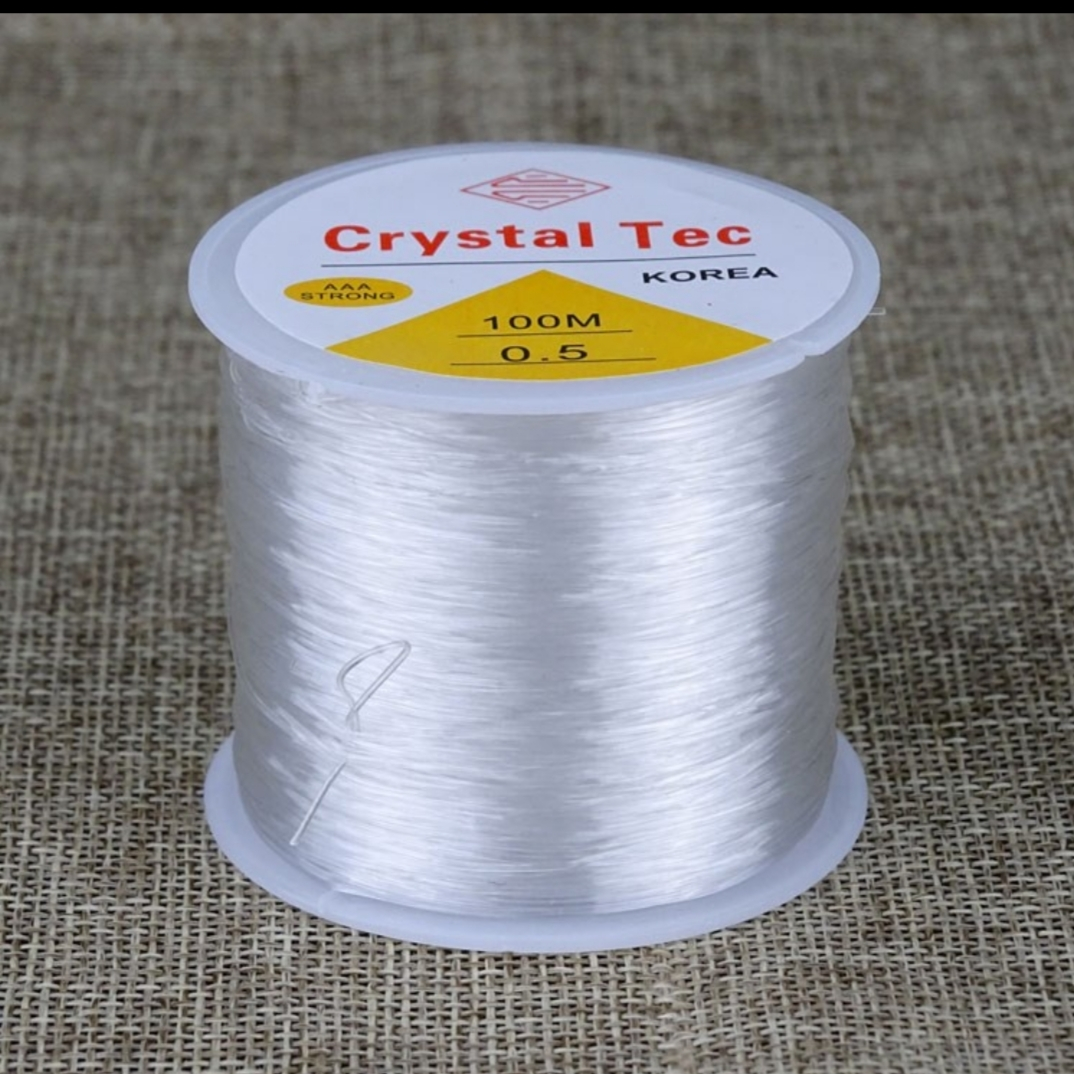 Crystal elastic string 0.5mm100m beaded string string elastic string wear-resistant bracelet elastic string beaded elastic string thumbnail