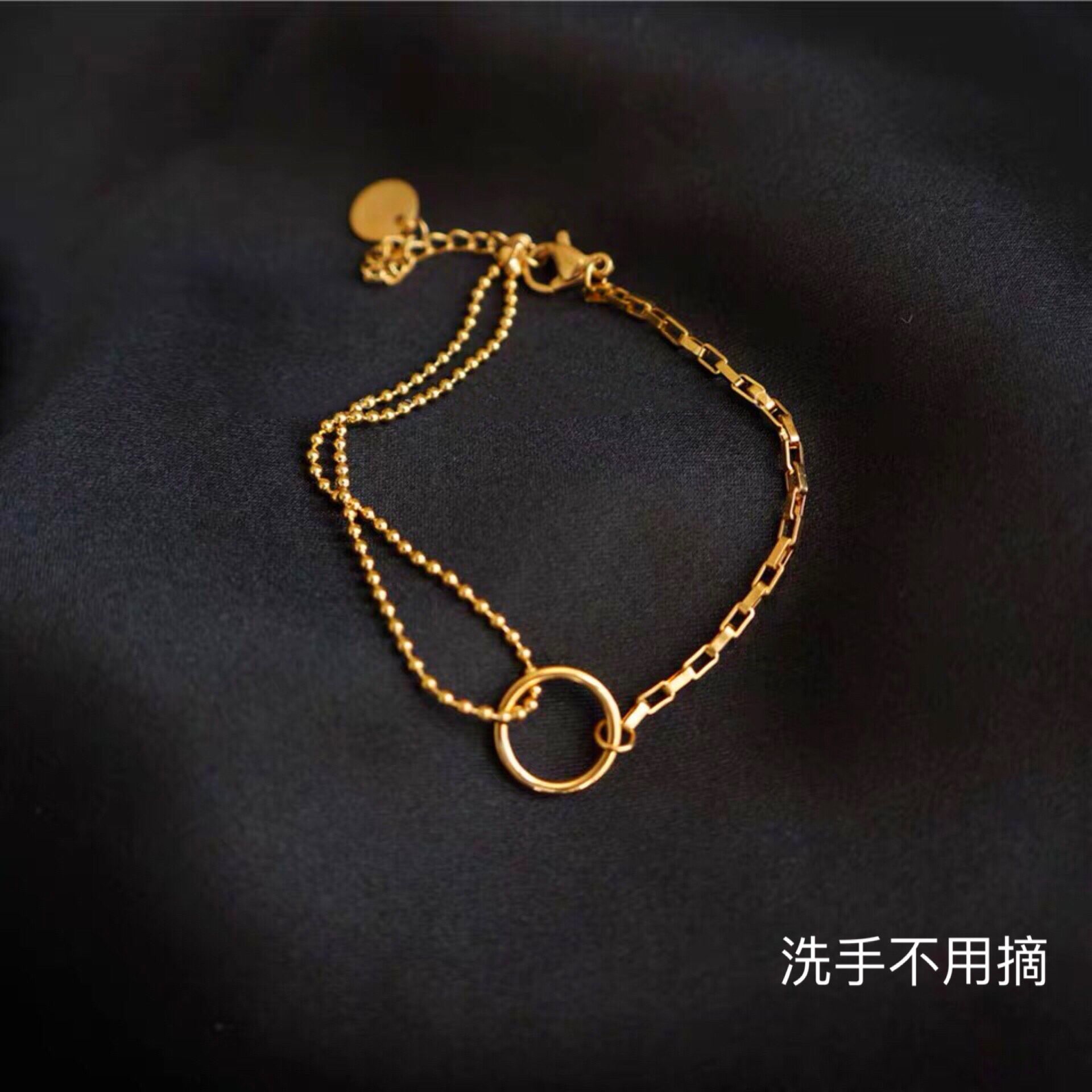 13 Ten mile Champagne star colorful gradient color fresh water fancy Pearl bracelet Light luxury niche fine bead beading