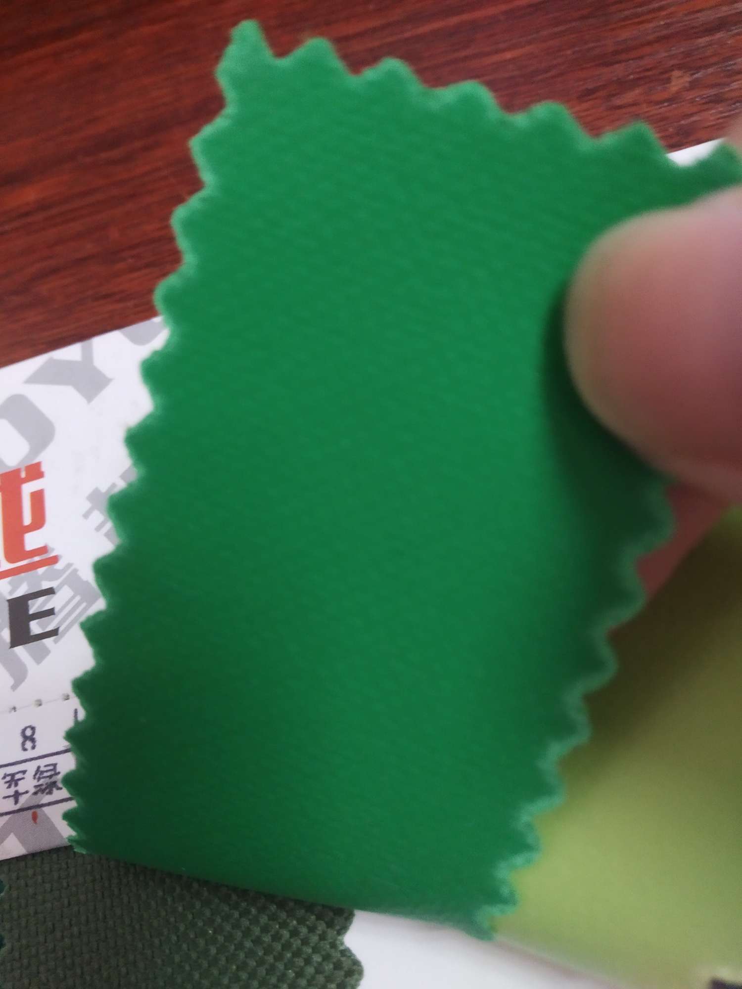 TY-- 003 600D3*4 Plain Weave 9# Grass green Specification image