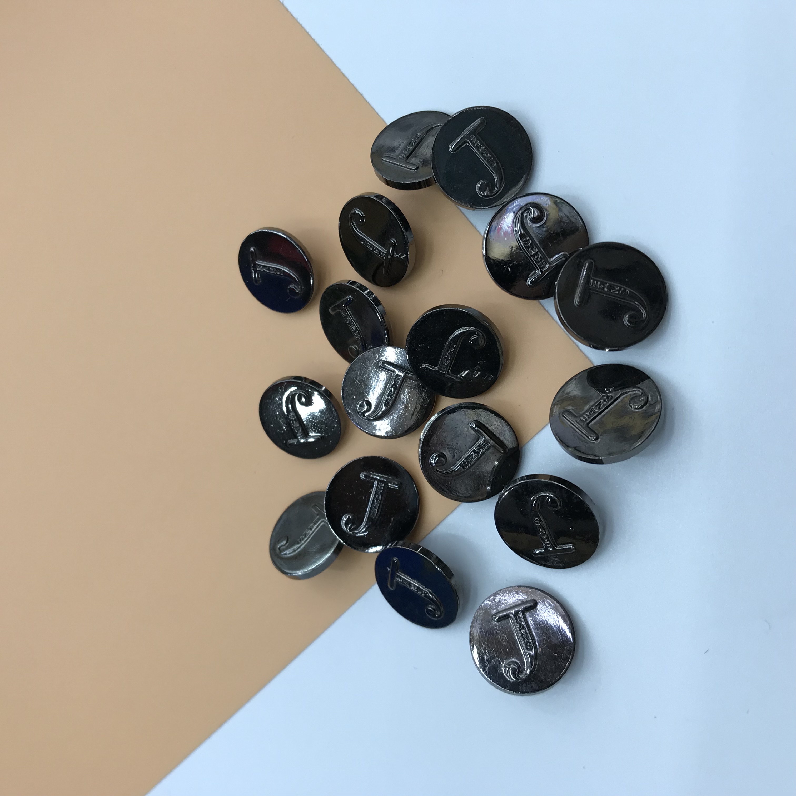 Clothing accessories, overcoats, jackets, buttons, four-way buttons, snap buttons and decorations details Picture