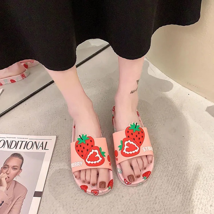 Moda nacional moda China algodón lino zapatillas zapatillas mujeres verano exterior moda red de influencia cool flops casual interior suave suela una palabra cool slippers details Picture