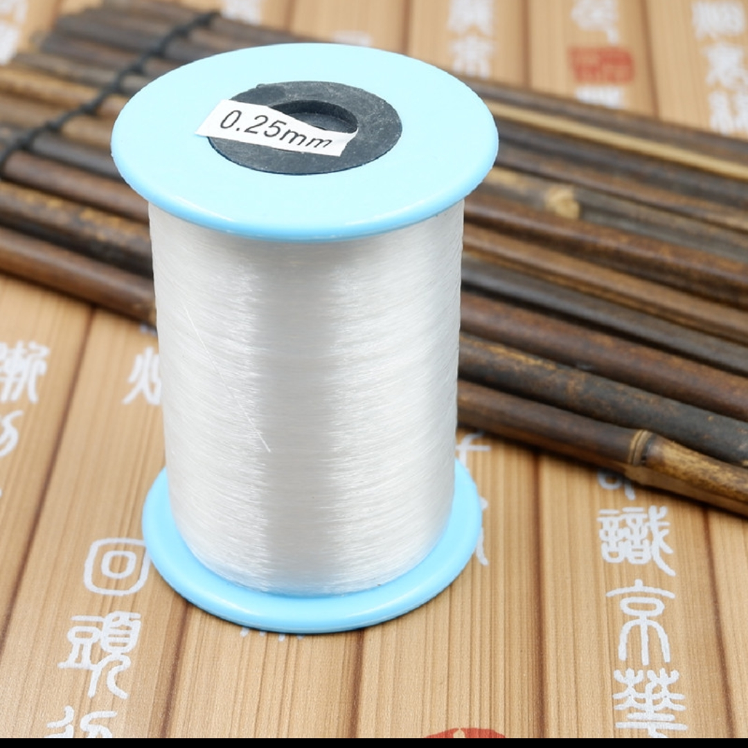 Non-stretch big pipe fishing line 0.25mm crystal fish wire diy hand-braided wire Nylon wire beaded transparent rope thumbnail