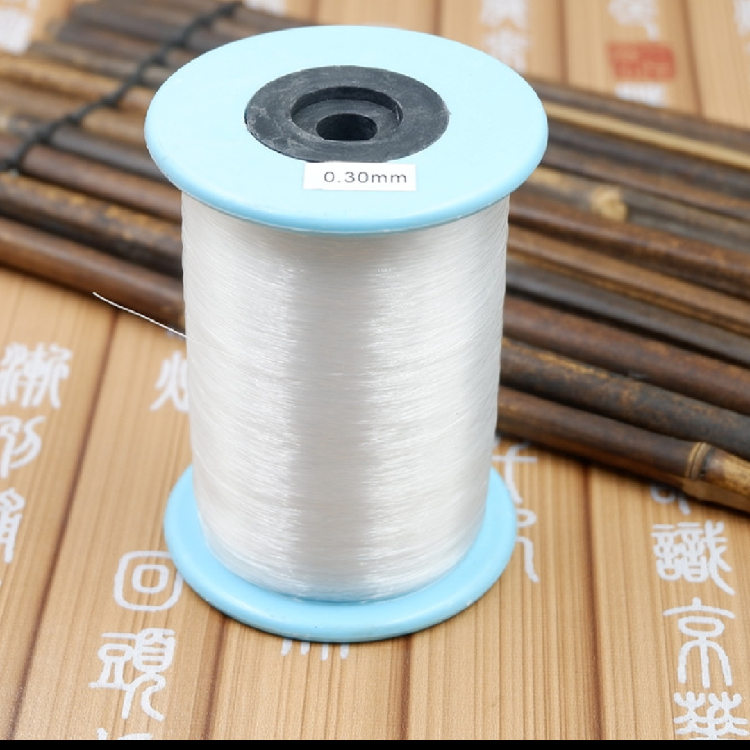 Non-stretch big pipe fishing line 0.3mm crystal fish wire diy hand-braided wire Nylon wire beaded transparent rope thumbnail