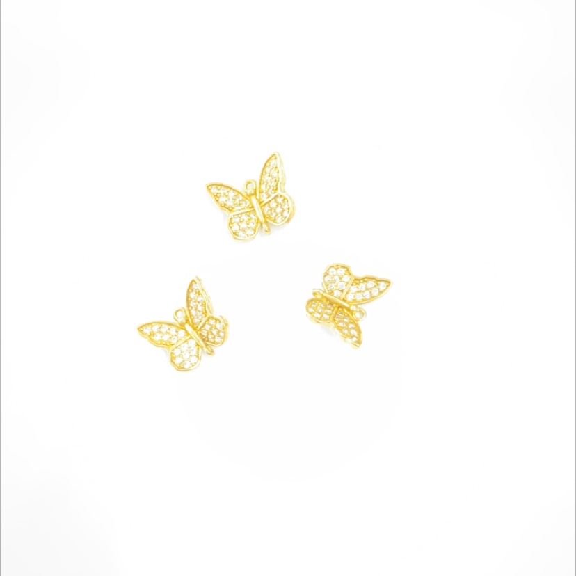 MC07326 Cast copper butterfly micro drill a hang
