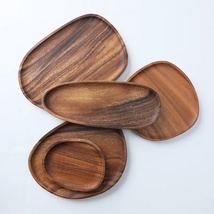 木制盘子点心盘长方形餐具托盘茶盘创意日式家用碟子木质菜盘餐盘20