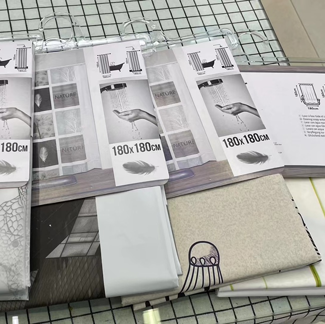 Peva Waterproof Shower Curtain Size 180*180Cm Manufacturer's 'Direct Price Negotiable